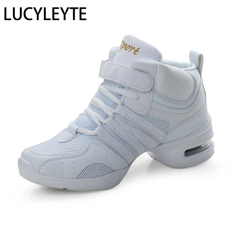 Drop-shipping Sports Feature Soft Outsole Breath Dance Shoes Sneakers for Woman Practice Shoes Modern Dance Jazz Shoes High Shoe