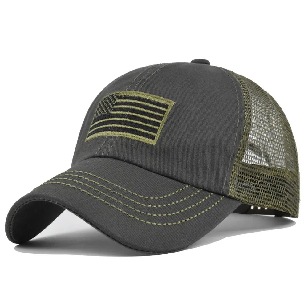 

American Flag Trucker Hat Snapback Hats for Men Women Baseball Cap Breathable Mesh Adjustable Fit for Casual Wear