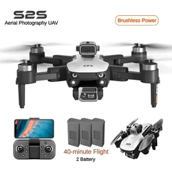 2024 New S25 Drone 4K Hd Dual Camera 15min Brushless Motor Remote Control Helicopter Rc Quadcopter Foldable Cheap Mini Drone