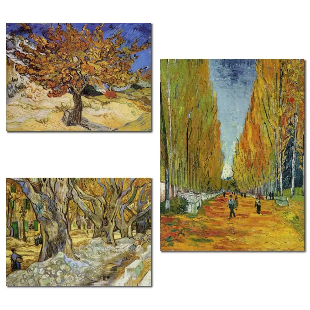 

Картина Ван Гога Les Alyscamps импрессионист ручная роспись маслом холст для спальни гостиной Настенный декор
