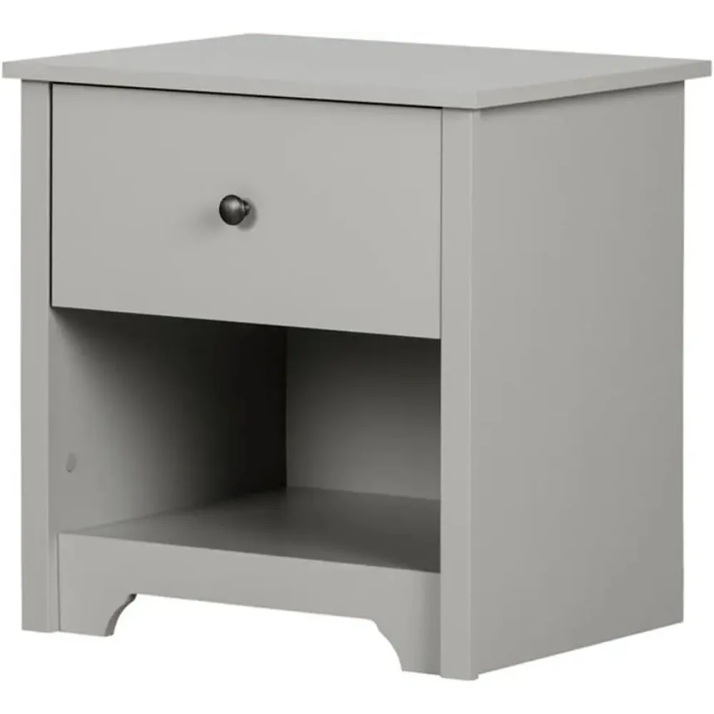 Table de chevet Vito à 1 tiroir, gris doux