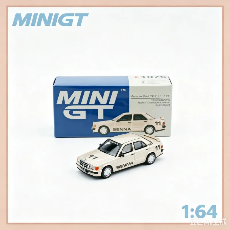 minigt-1-64-セナ・ヌルブルリングレーシングダイキャスト合金車モデル男性ギフト、収集する価値のあるお土産、プレミアムギフト。