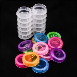 Colorful Clear Contact Lens Case Box Holder Container Soak Storage Kit For Travel Random color
