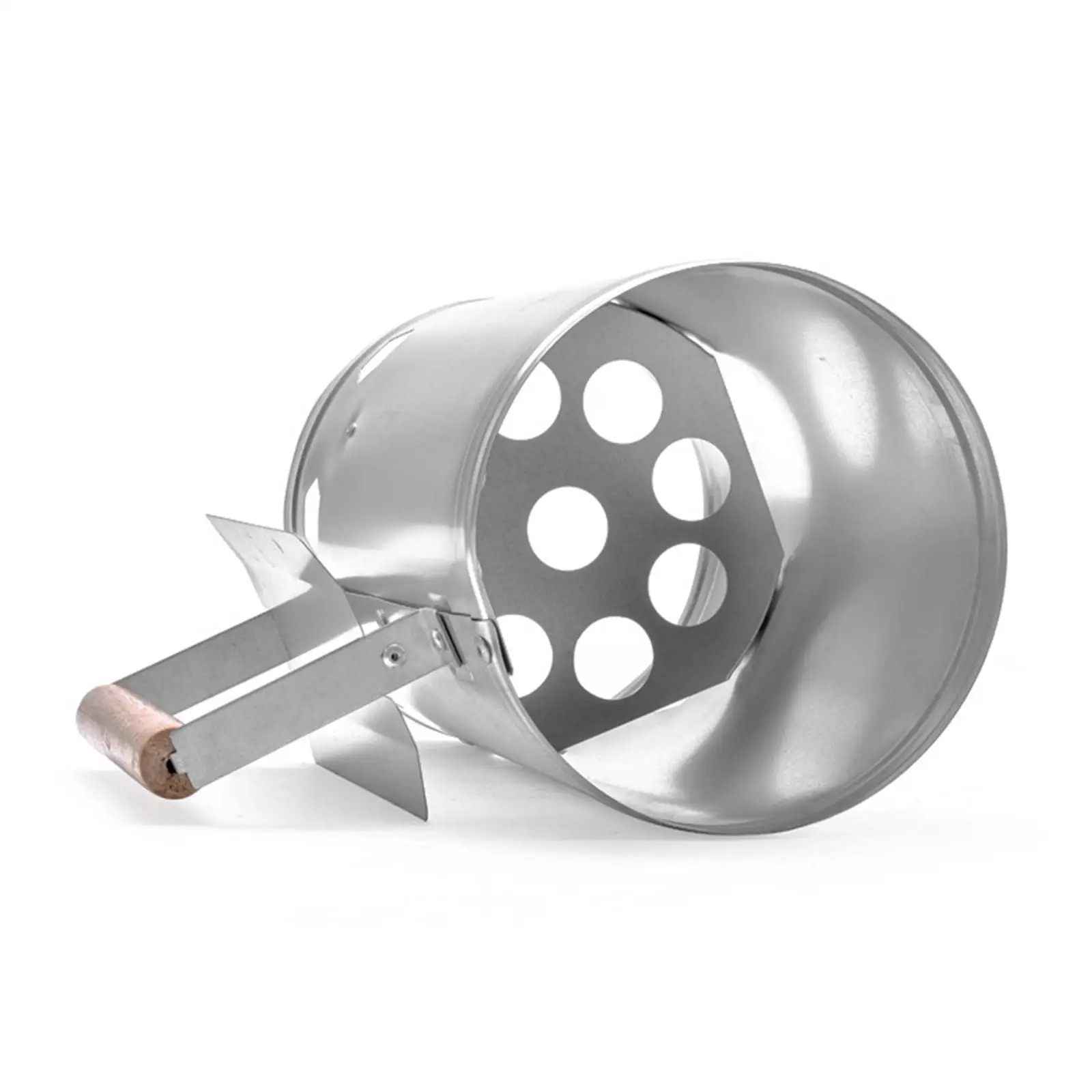 

Chimney Starter BBQ Steel Lighter Barrel with Handle Cooking Tool