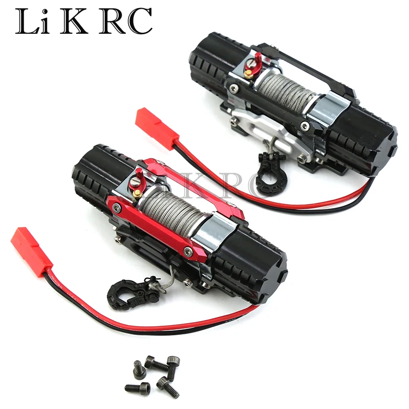 

Dual Motor Metal Simulated Winch for 1/8 1/10 RC Crawler Car Axial SCX10 Traxxas TRX4 RC4WD D90 KM2 Redcat YK4082 Upgrade Parts