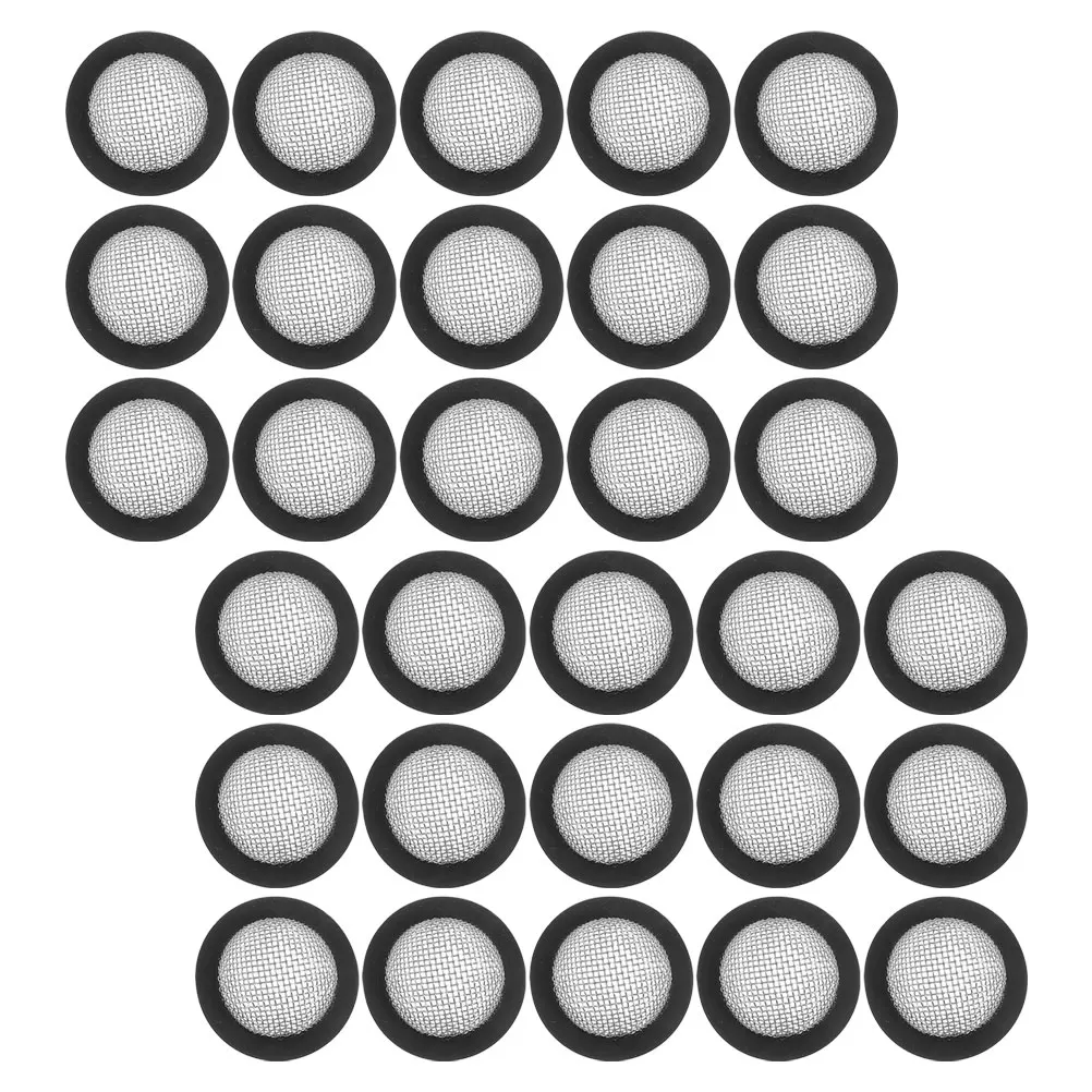 

30pcs Wave Tube Gasket Thick Rubber Sealing Washers Stainless Steel Mesh Filter For Garden Hose Shower Head Washing Machine 3/4