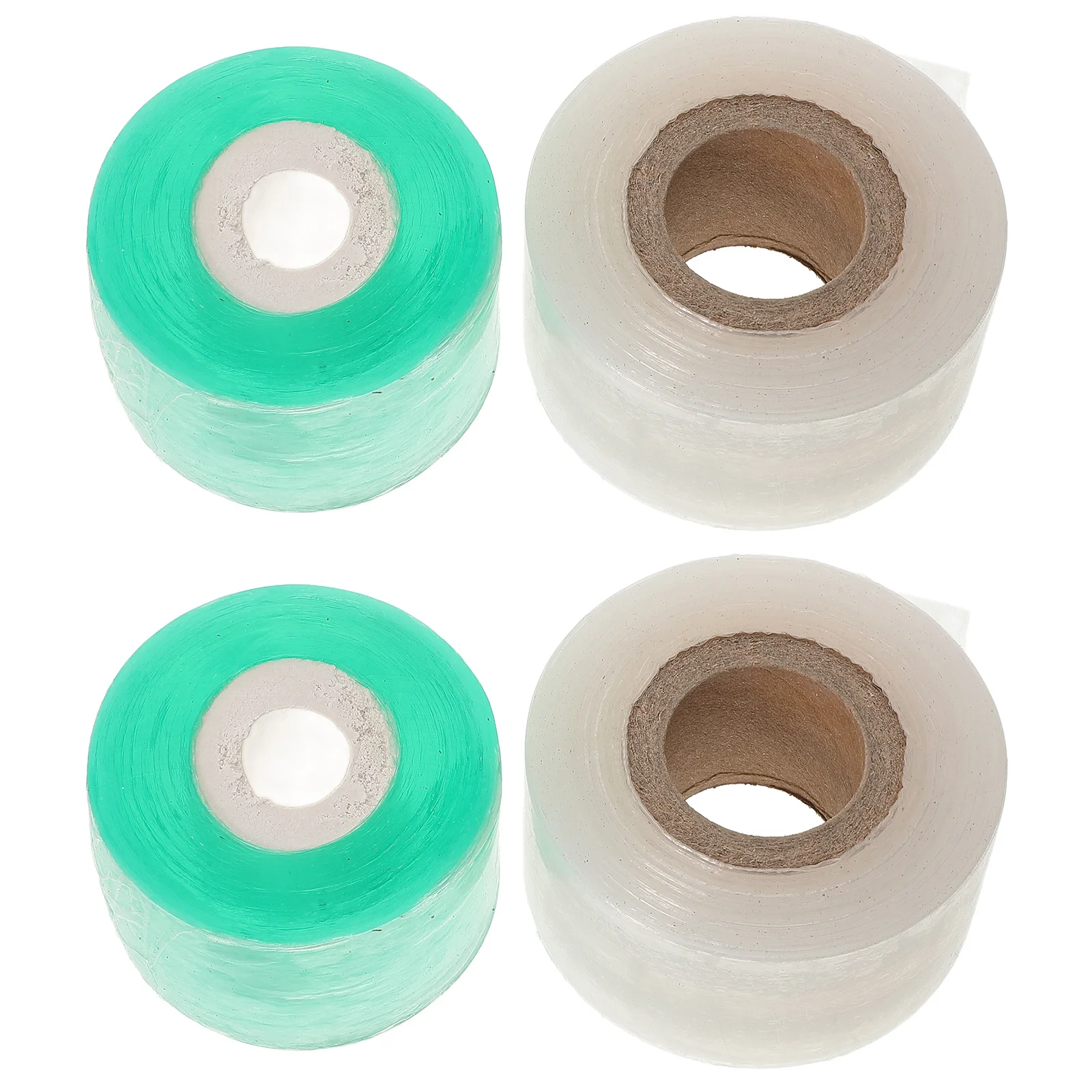 

4 Rolls Outdoor Plant Grafting Tape Adhesive Transparent Stretchable Self-Adhesive Multi-Function Supplies for Fruit Trees