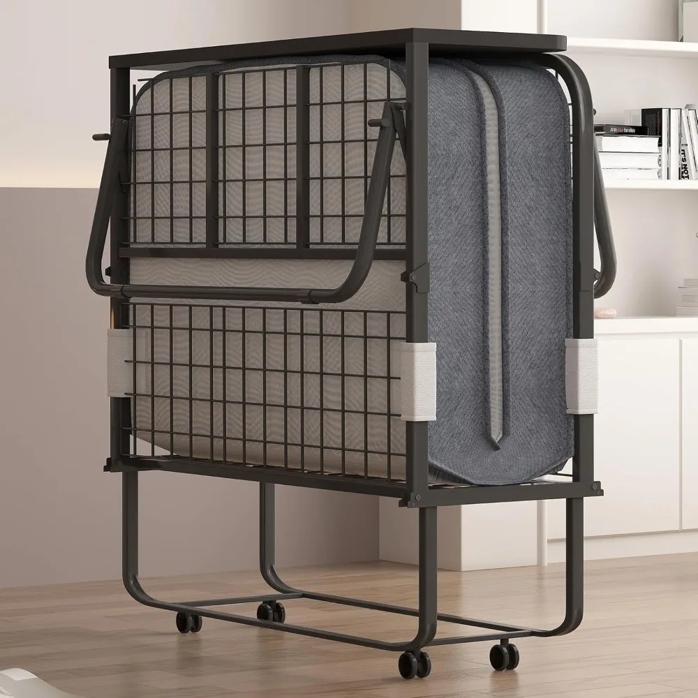 Folding Bed with Mattress, 75