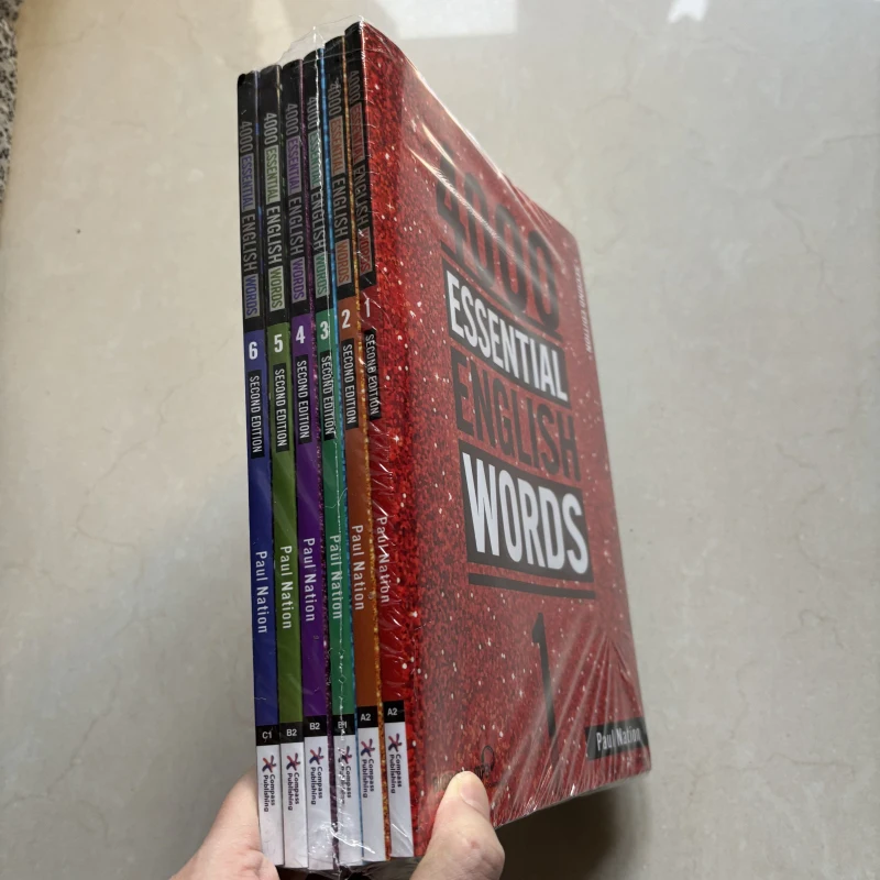 مجموعة 6 كتب 4000 كلمة إنجليزية أساسية المستوى 1-6 SAT الكلمات الأساسية كتاب المفردات الإنجليزية