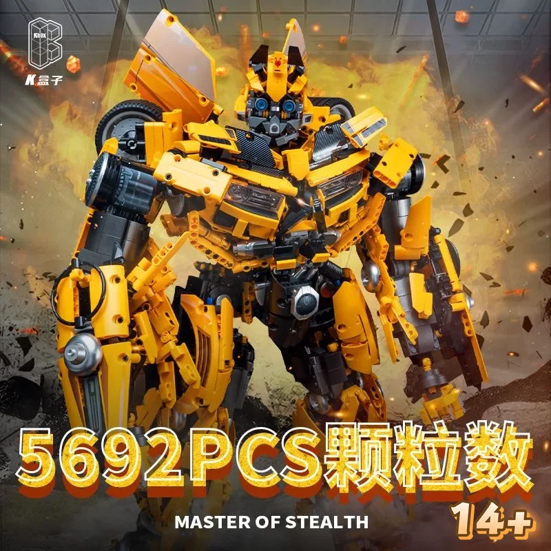 Ofertas Increíbles V5007 5692 Piezas Bloques de Construcción Creativos Expertos de Transformación DJ Rambo Man Autobot Moc, Modelo Técnico de Bloques de Construcción de Juguetes