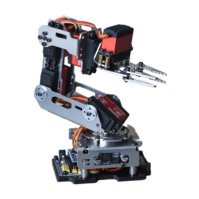 6- Dof Robot Arm Clamp Claw APP RC Control Metal Mechanical Robotics with Digital Servos for Arduino DIY Kit Programmable Robot