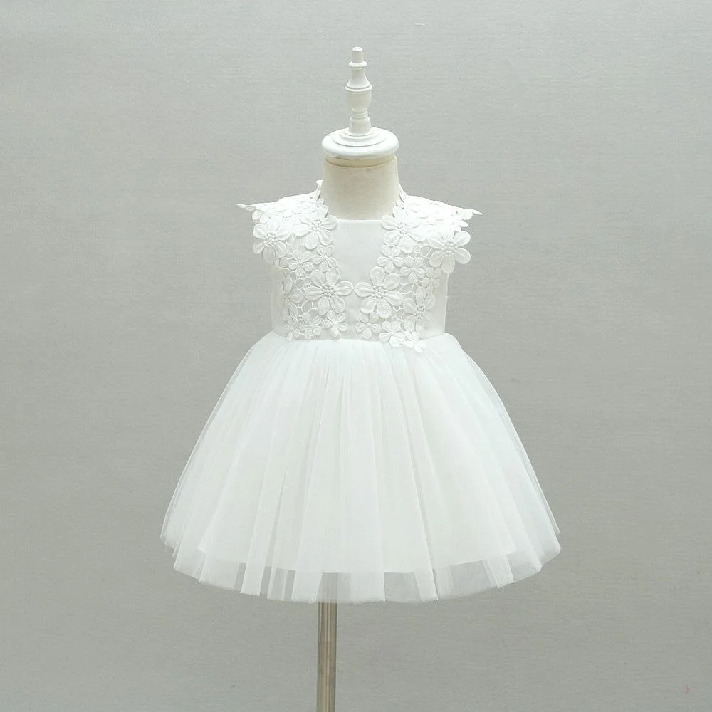 Newborn Girls  Summer Baby Girl Dress Party and Wedding Christmas Baptism 1st Christening Birthday Frocks Lace Gown