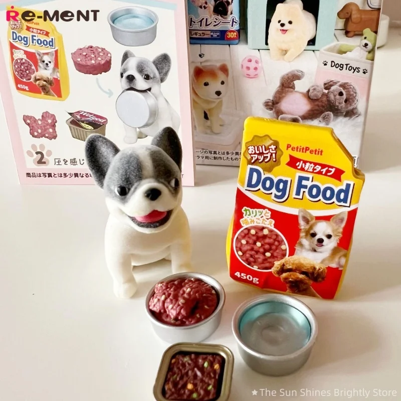 RE-MENT Life with Puppies Mini Pet Dog Daily Increment Scene Collection Action Figures Collectible Toys