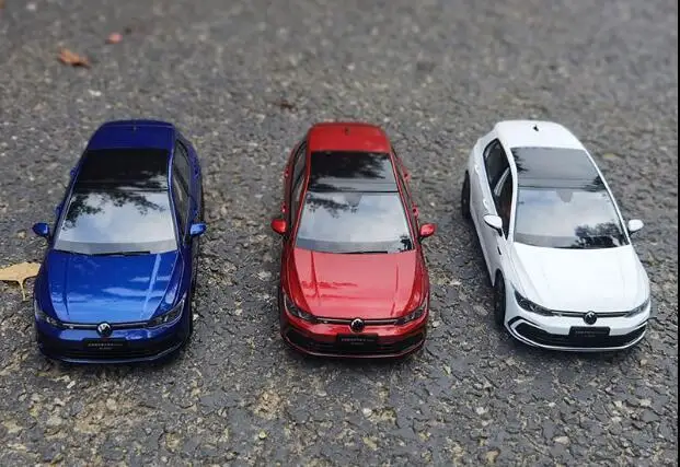 1:18 Volkswagen Golf 8 gen R Line Diecast Model Car Toys Gifts White/Blue/Red