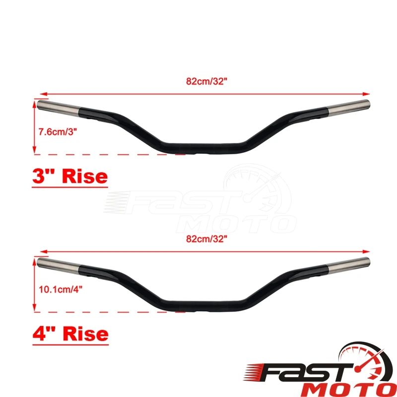 1" Handlebar 25MM Handle Bar Drag Bars For Harley Softail Lowrider ST FXLRST FXLRS Breakout FXBR Heritage FLHC Fat Boy FLFB 2025 view 2