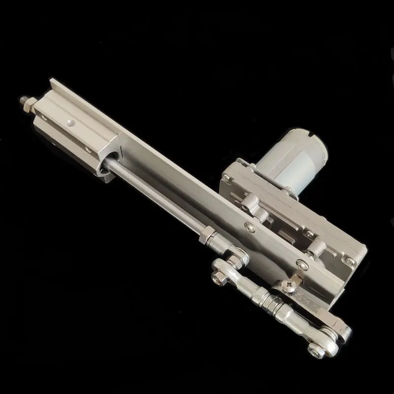 Actuador lineal de ciclo alternativo, motor telescópico ajustable de engranaje de 24 V CC, bricolaje, con controlador de velocidad, carrera de 3-15 CM