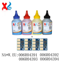 1Set Refill Toner Powder for Xerox C230 C235 C236 006R04391/92/93/94 006R04395/96/97/98 Toner Chip Color Ink 40g