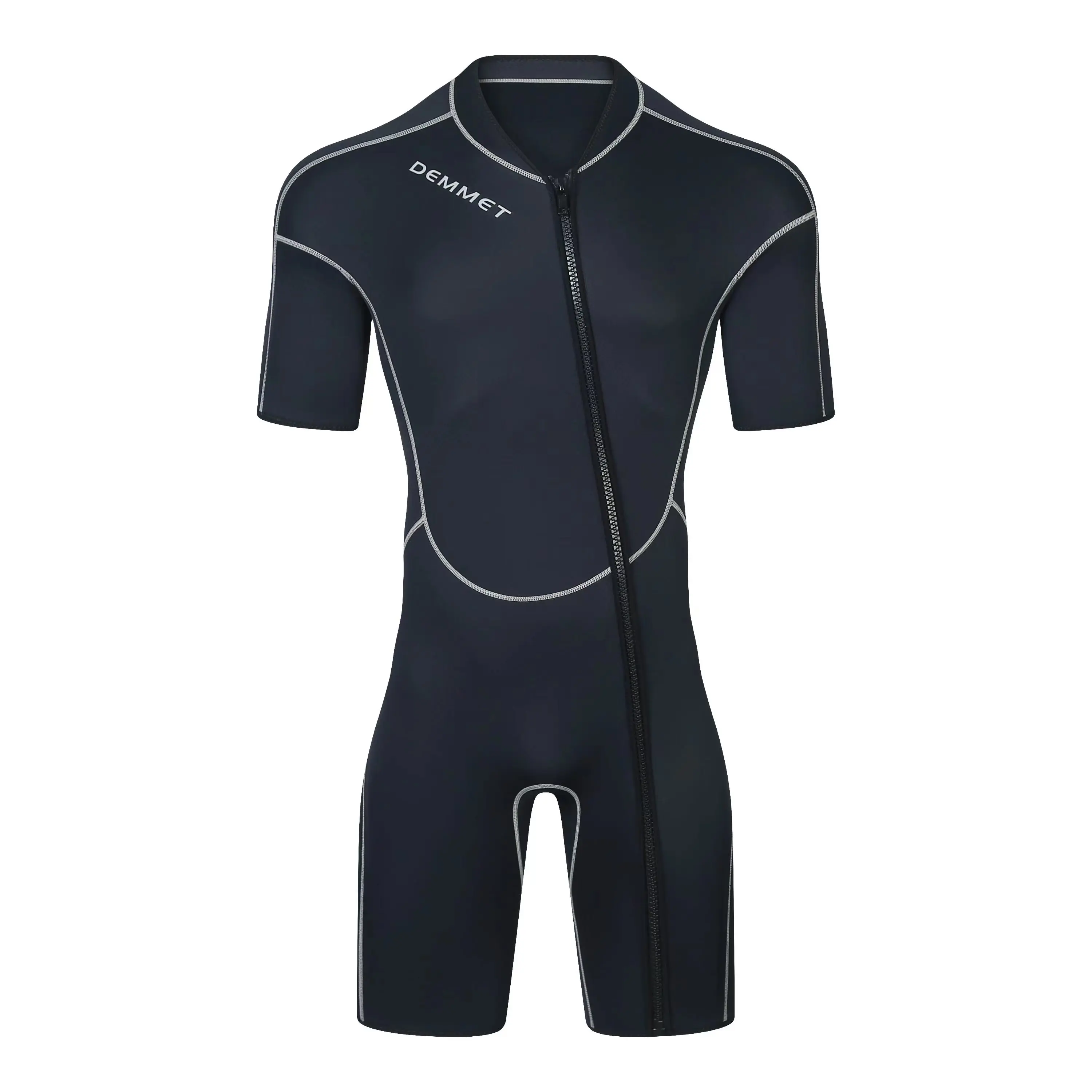 DEMMET 1.5mm Neoprene Short-sleeved Wetsuit One-piece Swimsuit Swimming Surfing Snorkeling Keeping Warm And Cold