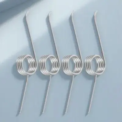 4 قطعة غطاء صندوق القمامة الربيع استبدال الثقيلة المعادن الالتواء الربيع ل سلة المهملات غطاء إصلاح دواسة القدم الصحافة اليد