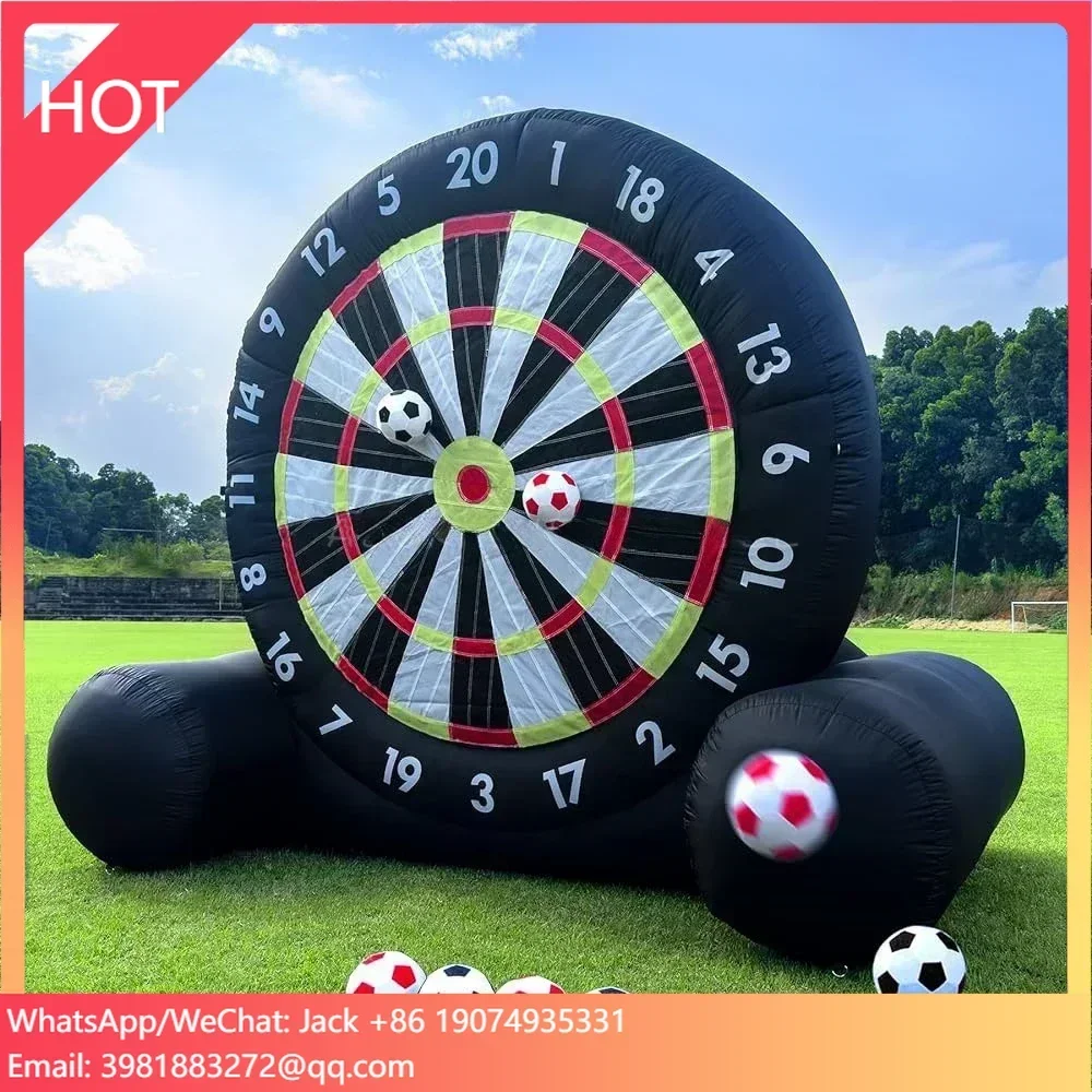 New Yard Inflatable Football Dartboard Soccer Shooting Sporting Game Soccer Dart Board For Adults Kids