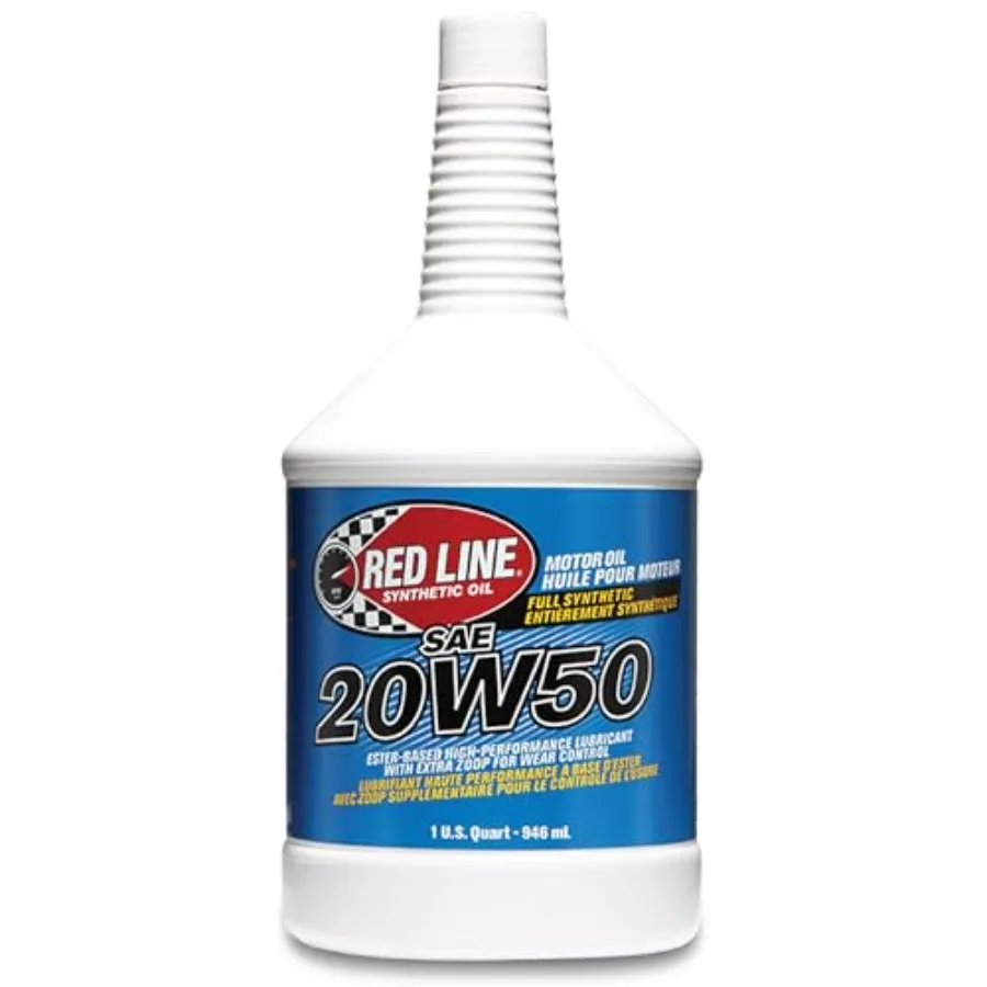 

12504 SAE Fully Synthetic Motor Oil 1 Quart 12 Pack Automotive Engine Lubricant High Performance Red Oil for Cars Trucks SUVs