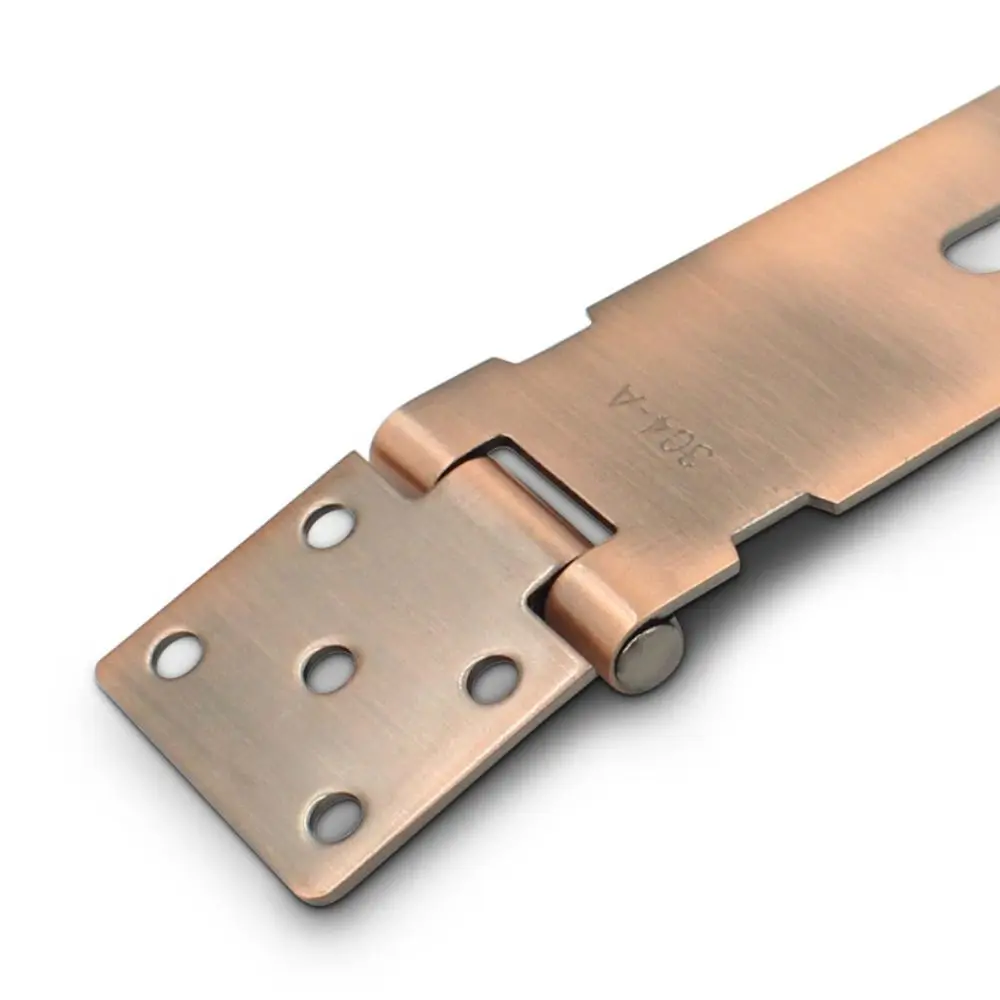 Durable Stainless Steel Padlock Hasp Household Burglar-proof Shed Latch Right Angle 90 Degree Door Clasp Lock
