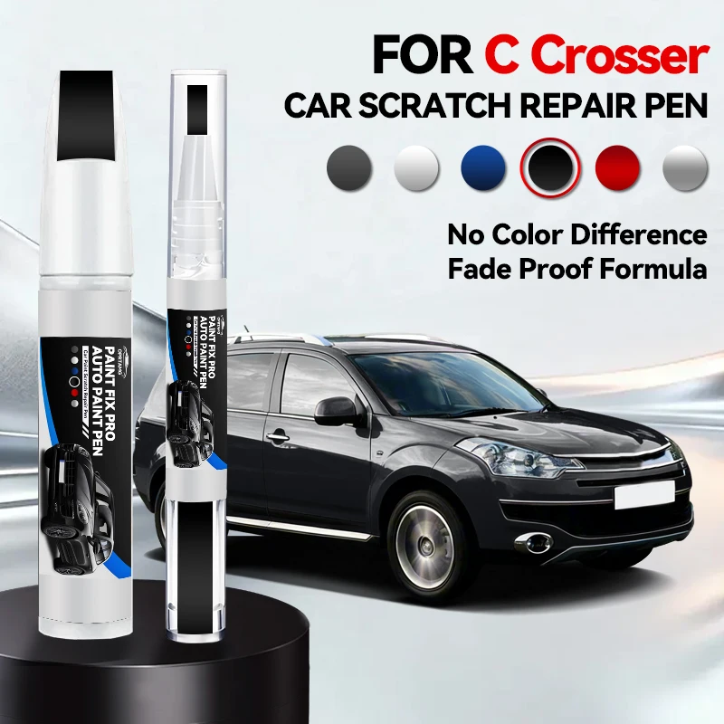 

Карандаш для ремонта краски Citroen C-Crosser, средство для удаления царапин, аксессуары для авто, черный, белый, серебристый