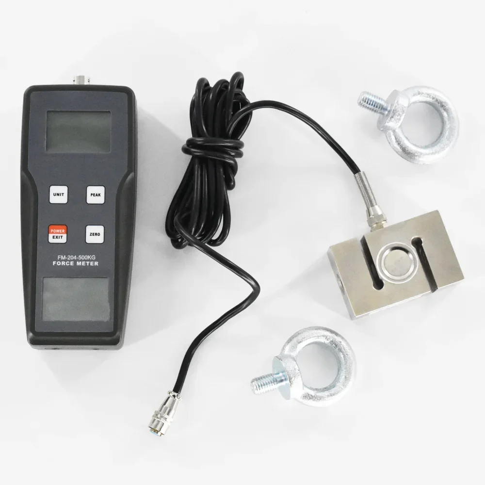 Digital Force Gauge FM-204-500K 4900N Dynamometer pull and push force meter N/kg/lb Mechanical instruments