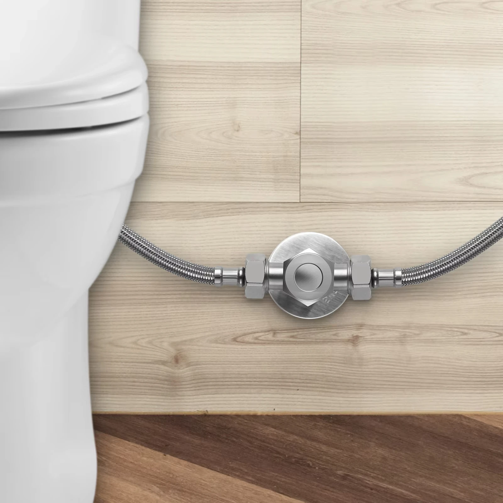 حمام من الفولاذ المقاوم للصدأ صمام مثلث سريع الفتح G1/2 مدخل مياه ملولب ملحقات صنبور صمام زاوية ثنائي الاتجاه