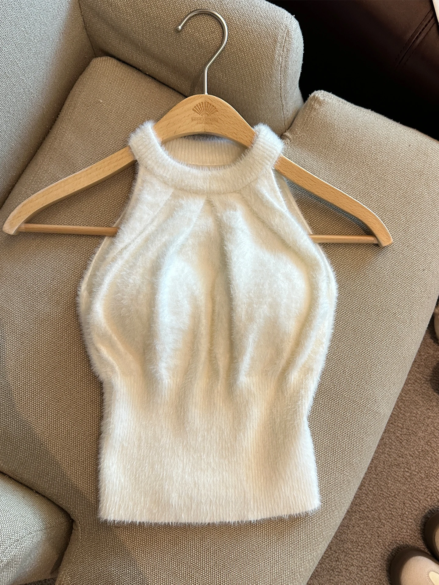 Pure Desire Matte Ne Hängendes Bal-Strick-Röhrenoberteil Damen-Innenbekleidung High-End-Sensation-Oberbekleidung Svel...