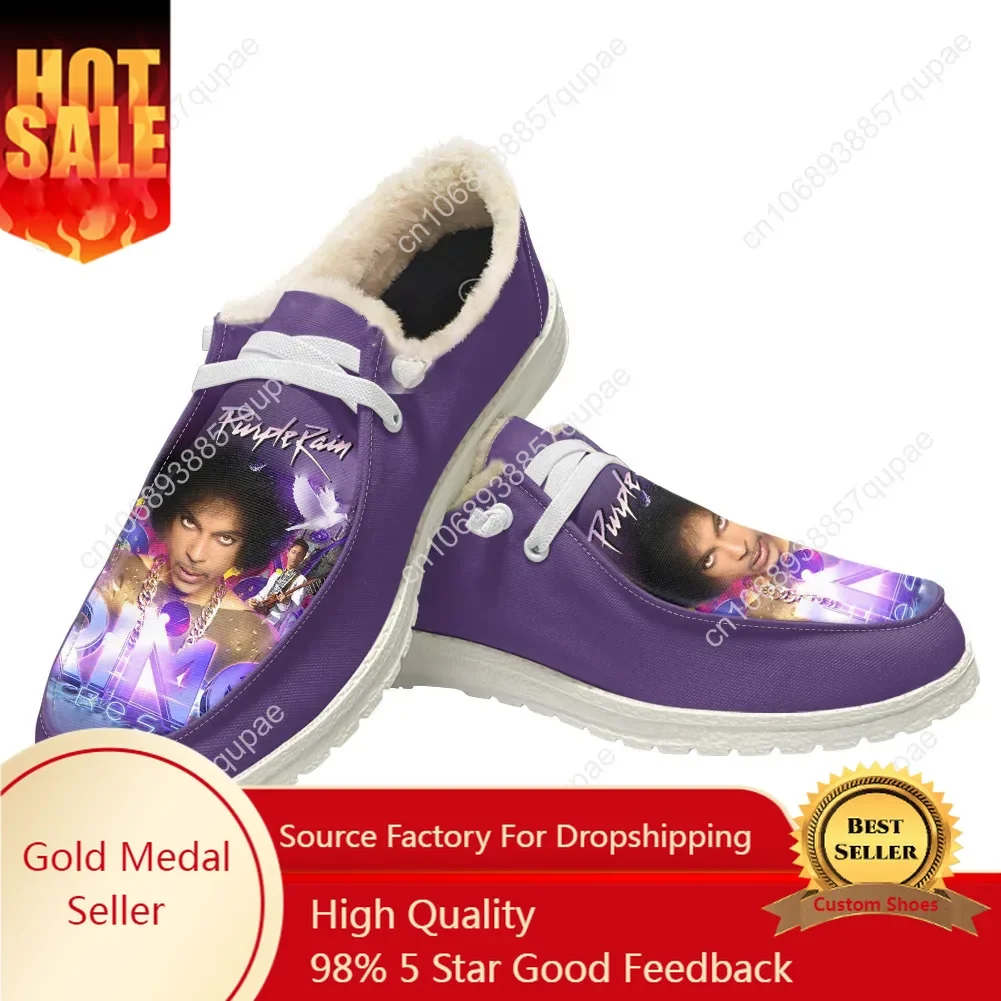 

Prince Rogers Nelson Singer Plush Casual Shoes Flat Shoe Men Woman Breathable Lightweight Footwear Couple Custom Made Shoe