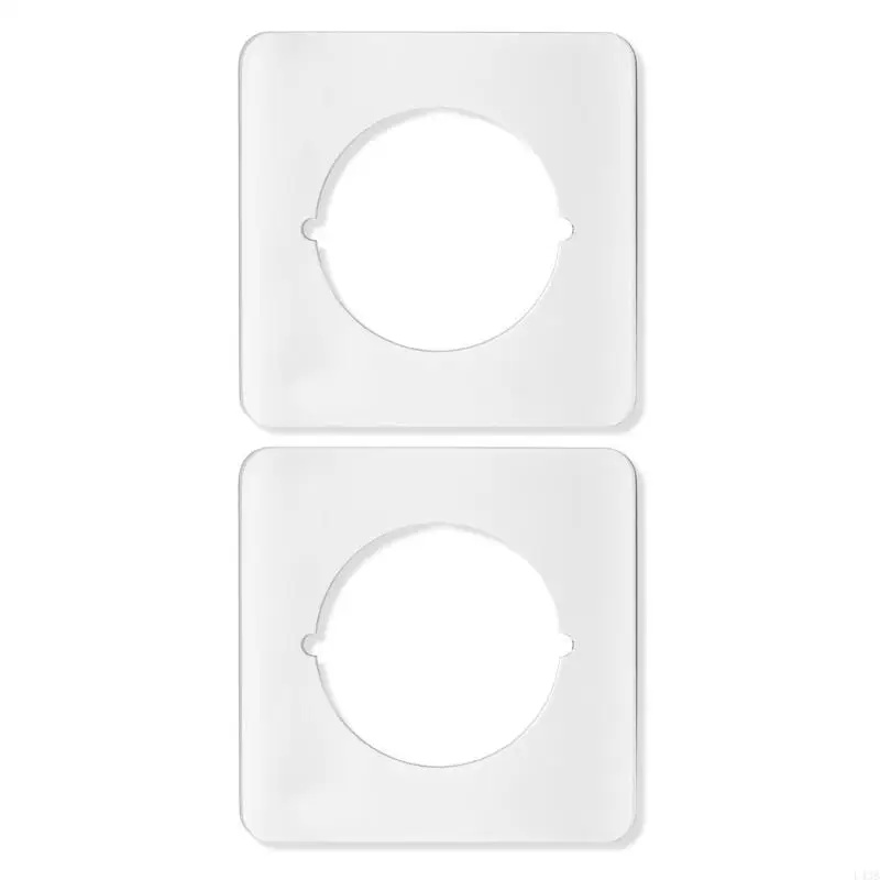 2Pcs Door Handle Cover Fixing Repair Backplate Square Fixing Plates for Door Kno L43B