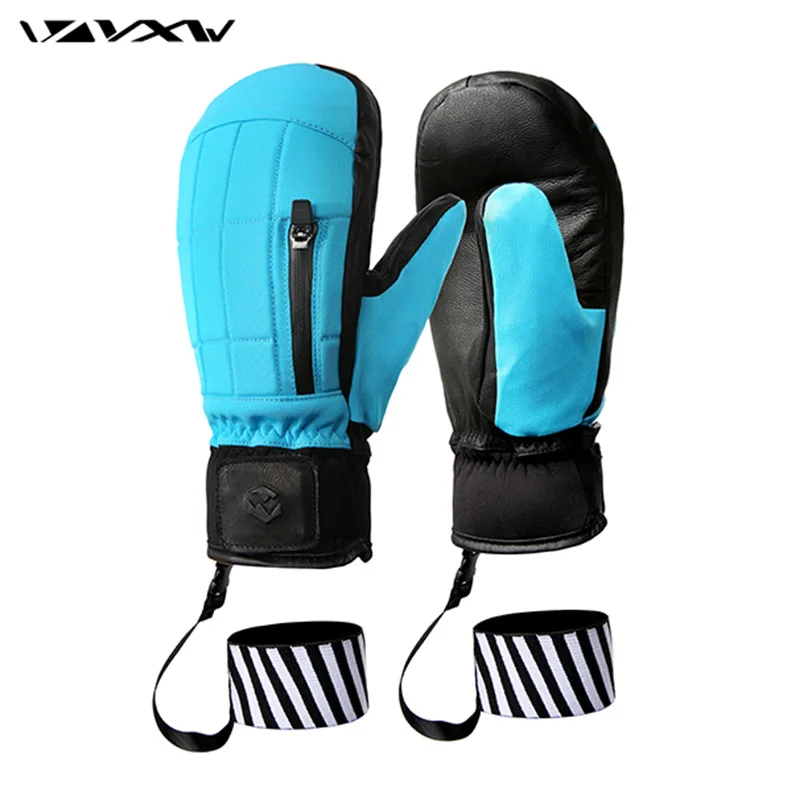 Ski Gloves Snowmobile Winter Gloves Fleece Warm Snowboard Mittens with Windproof and Waterproof