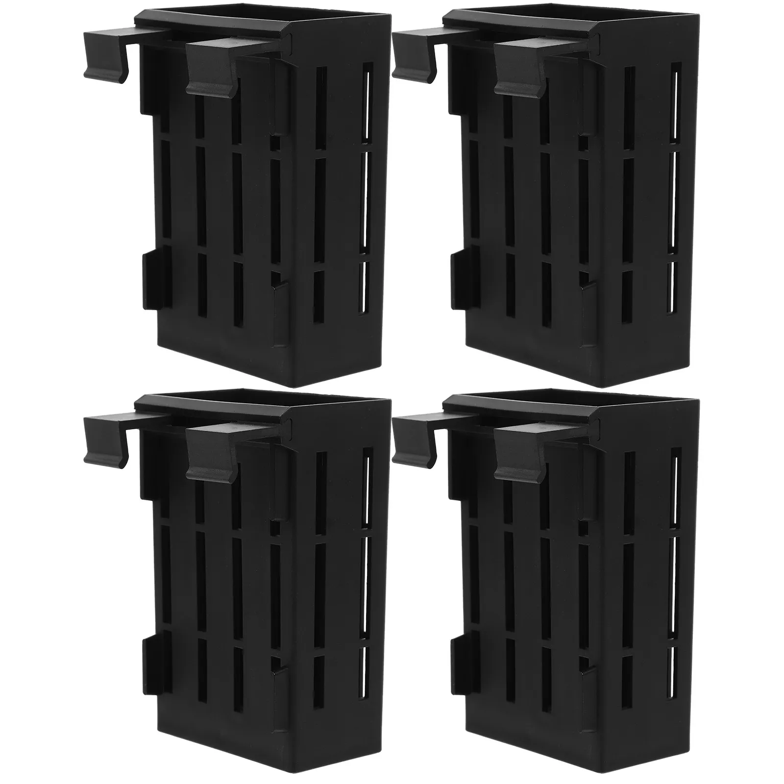 4Pcs Plastic Aquatic Plant Holder Basket for Aquariums Hanging Planter with Perforated Design to Enhance Root Growth and Tank