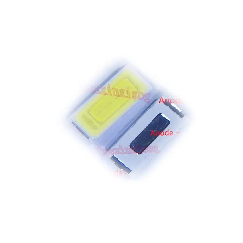100PCS/Lot SMD LED 7030 6V Beads Netural White 1W 6V 100-110LM 240mA  6500-7000K For Lighting