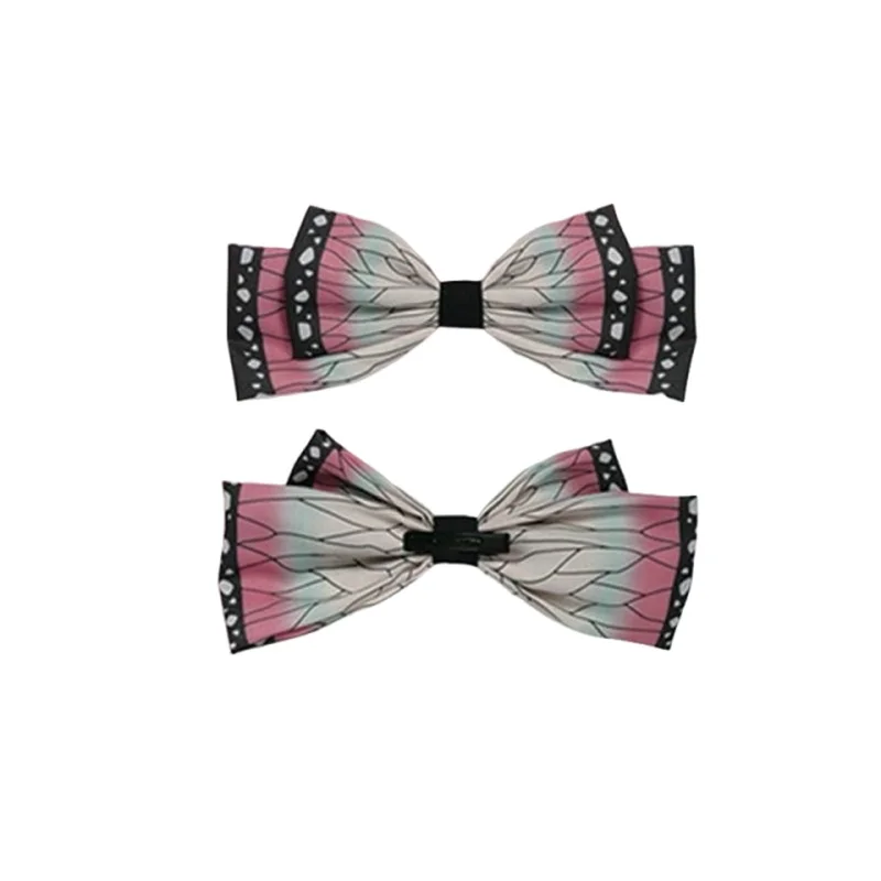 

Spot Ghost Killing Blade Big Bow Tie Peripheral Headwear Hair Clip Hair Rope anime Butterfly Beans