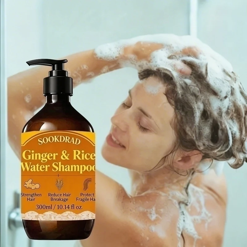 

Ginger & Rice Water Shampoo, Reduce, Breakage, 10.14fl.oz