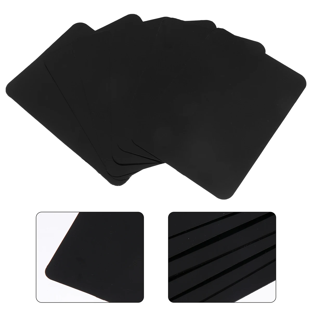 7pcs Board Accessories Rewritable PVC Mini Bakery Signs Price Advertising Chalkboards Boards Display Schedule