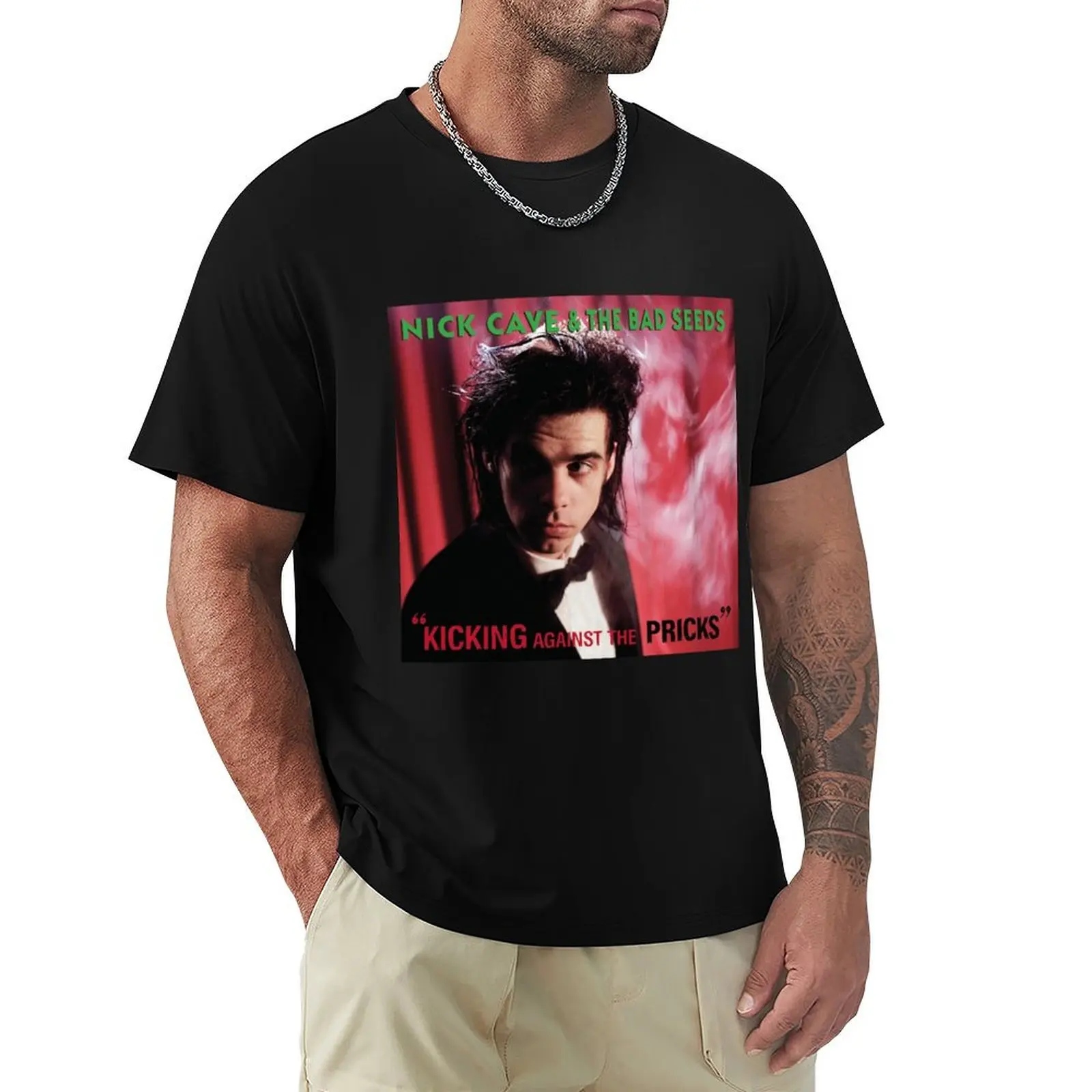 Nick Cave And The Bad Seeds kicking against the pricks T-Shirt man t shirt summer T-Shirt