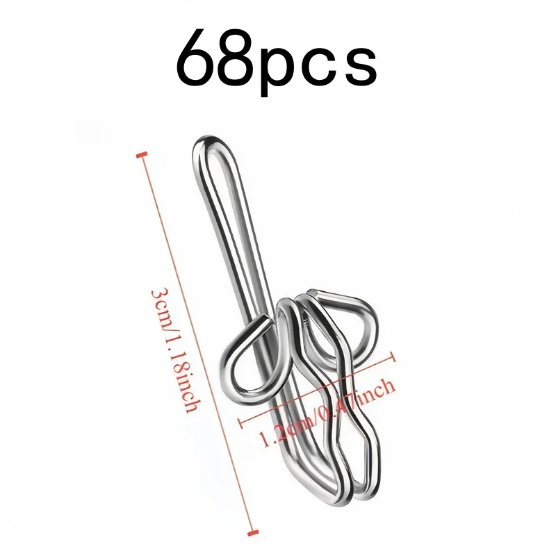 68 pcs Butterfly Drape Hooks, Easy to Install, Sturdy, Won't Scratch Fabric, Decorative Curtain Hardware