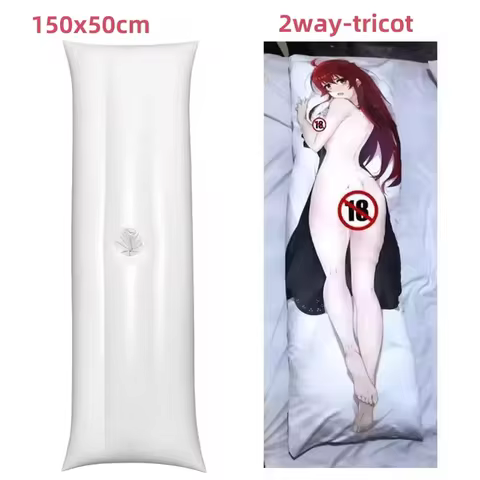 Custom DIY Inflatable Dakimakura with Hole for Anime Waifu Pillow Genshin Azur Lane Body Pillows DIY Custom 50X150CM