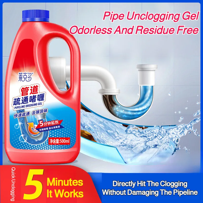 Kitchen Drain Strong Dissolving Agent Multi Functional Pipeline Dredging Agent Toilet Blockage Specific Unclogging Agent