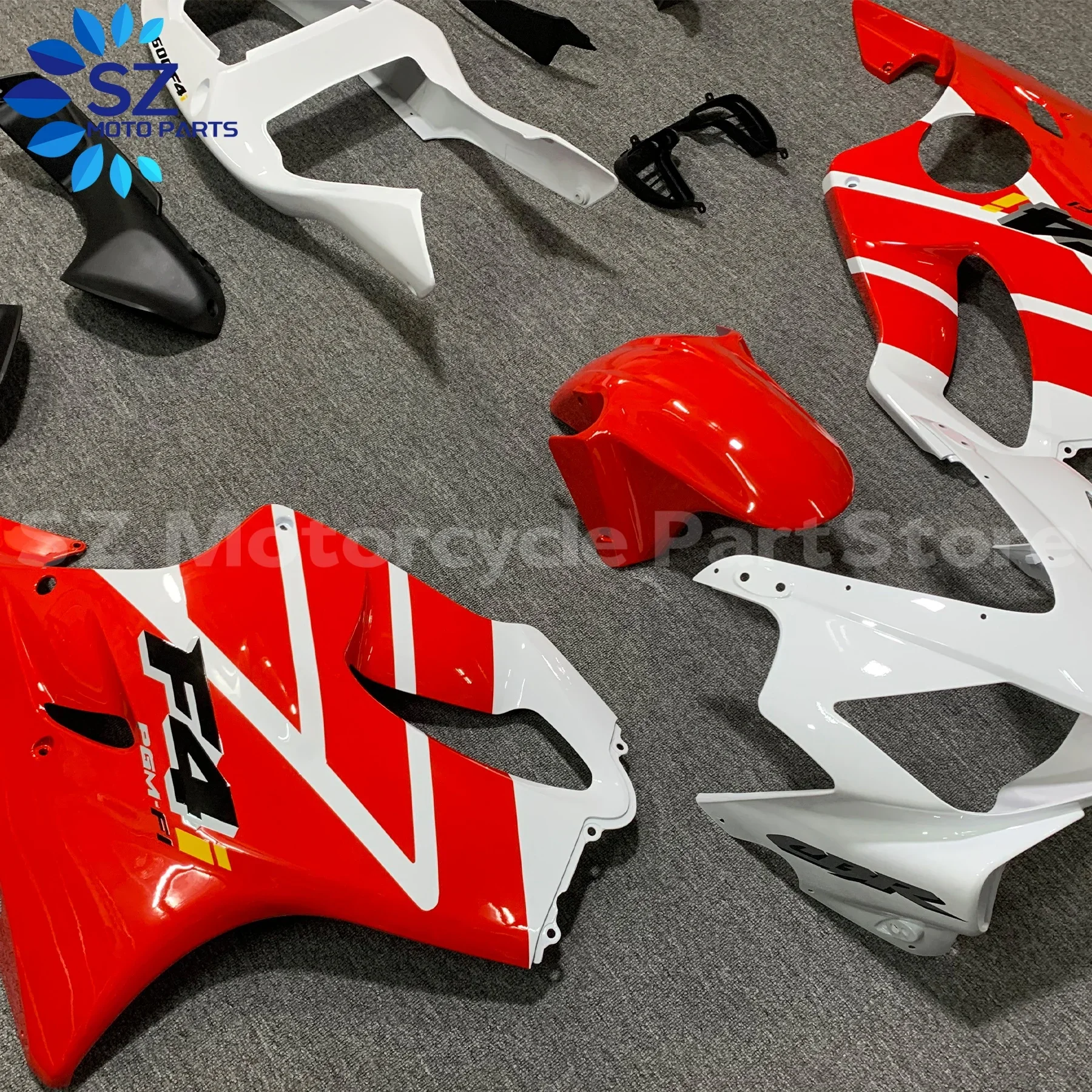 ABS Fairings Kit for HONDA CBR600F4I 2001 2002 2003 Bodywork Set CBR600 F4I CBR 600F4I 01 02 03 Injection