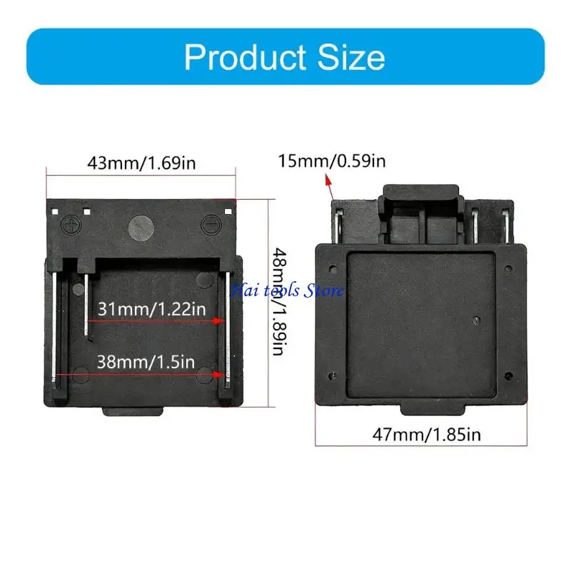 X37E Copper Lithium Batteries Terminals Adapters 3Prong Battery Connector For Power Tool Stable Current Transmission Supply