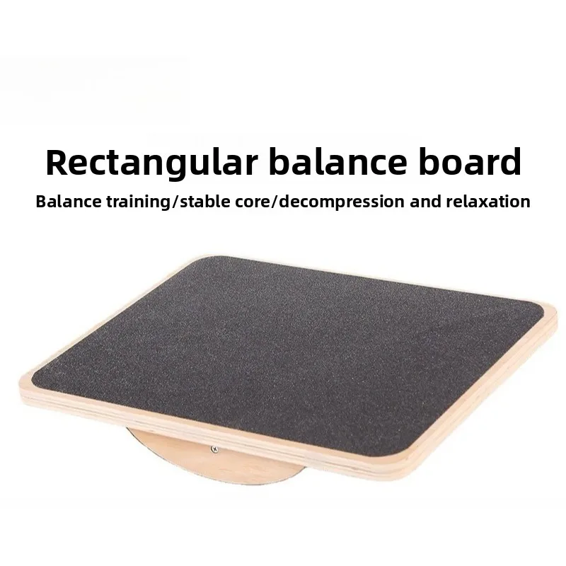 Rectangular Wooden Balance Board Portable Home Fitness Gear Core Coordination Balance Trainer Yoga Body Building Train Equipment