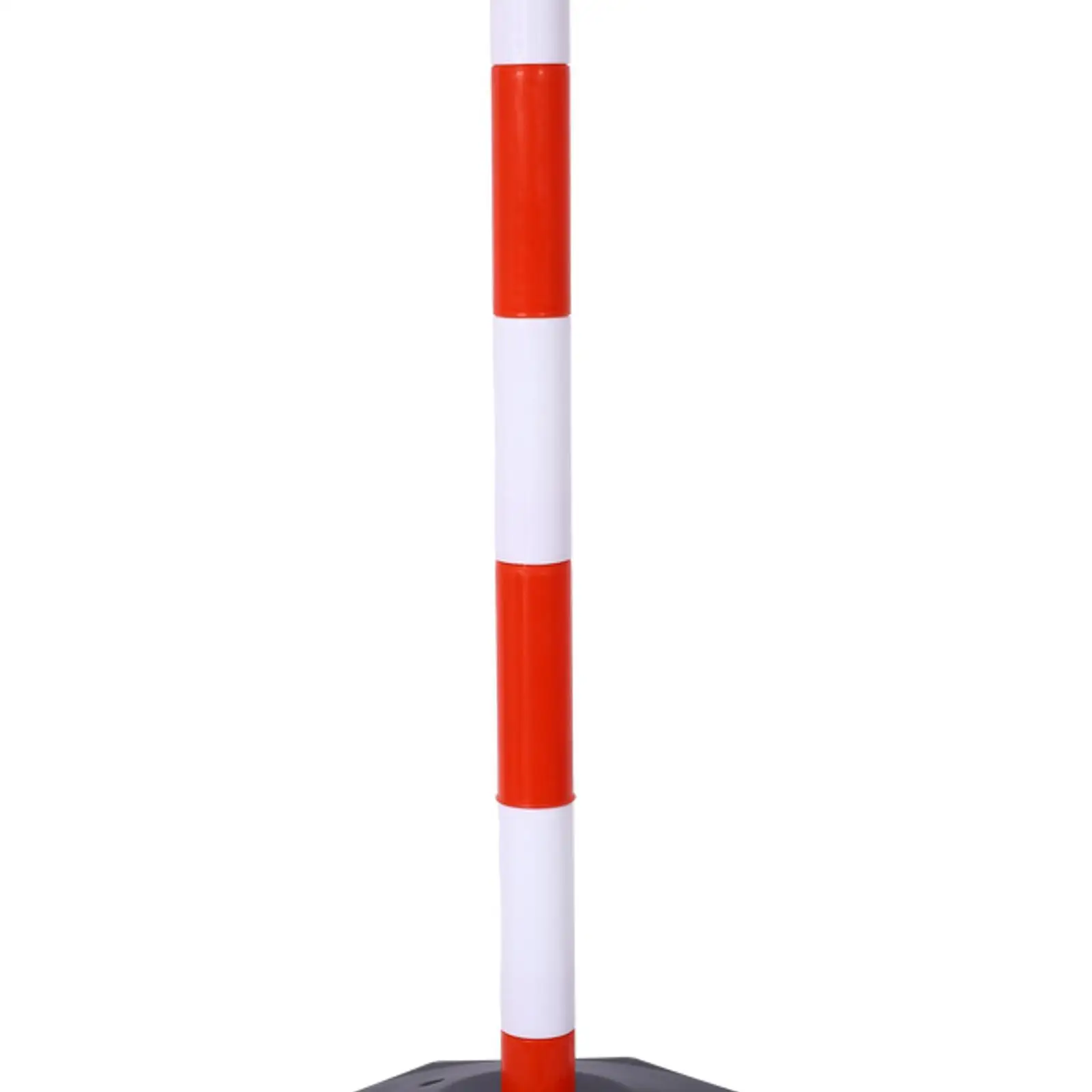 12 Pack Traffic Delineator Post Cones with Fillable Base, Adjustable Plastic