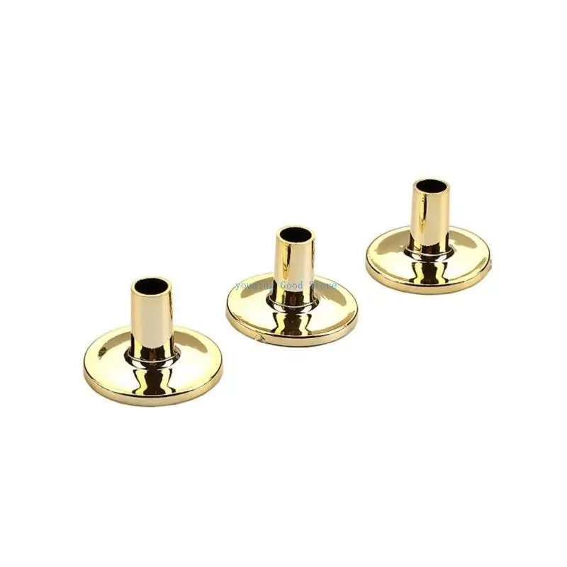 

N58B 3Pieces Drum Set Plastics Sleeves Silver Golden Cymbal Stand Accessory Cymbal Replacement Sleeves Drum Cymbal Sleeves