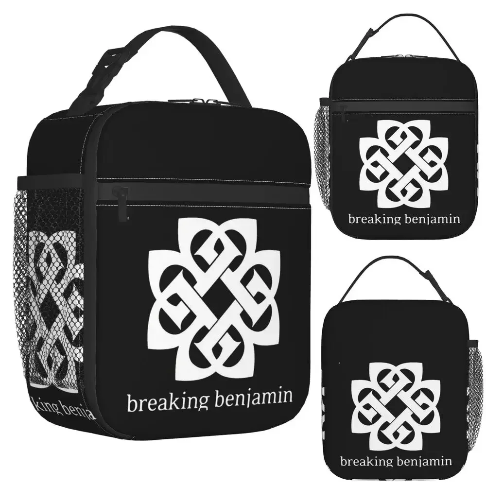 Art - Breaking Benjamin Premium Insulated Lunch Bag for Kids School Cooler Thermal Food Box Tote Leakproof Lunch Boxes Container