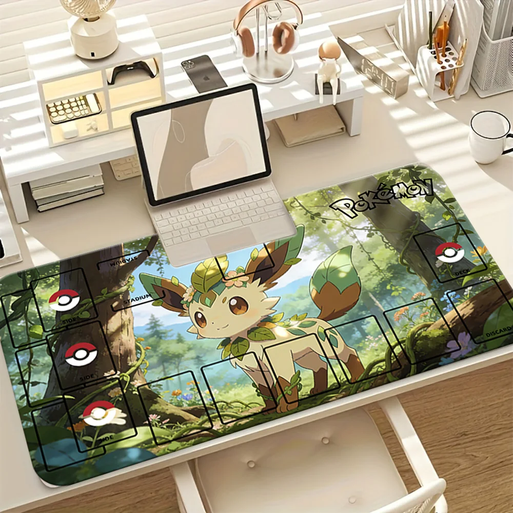 

Pokemon Leafeon Forest TCG Playmat Gaming Mouse Pad with Zones Desk Mat