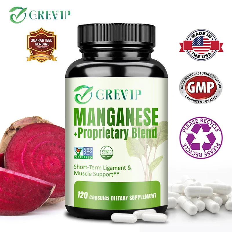 

Капсулы с марганцем - способствуют здоровью связок и хрящей, поддерживают здоровье суставов, укрепляют кости, повышают иммунитет.